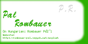 pal rombauer business card